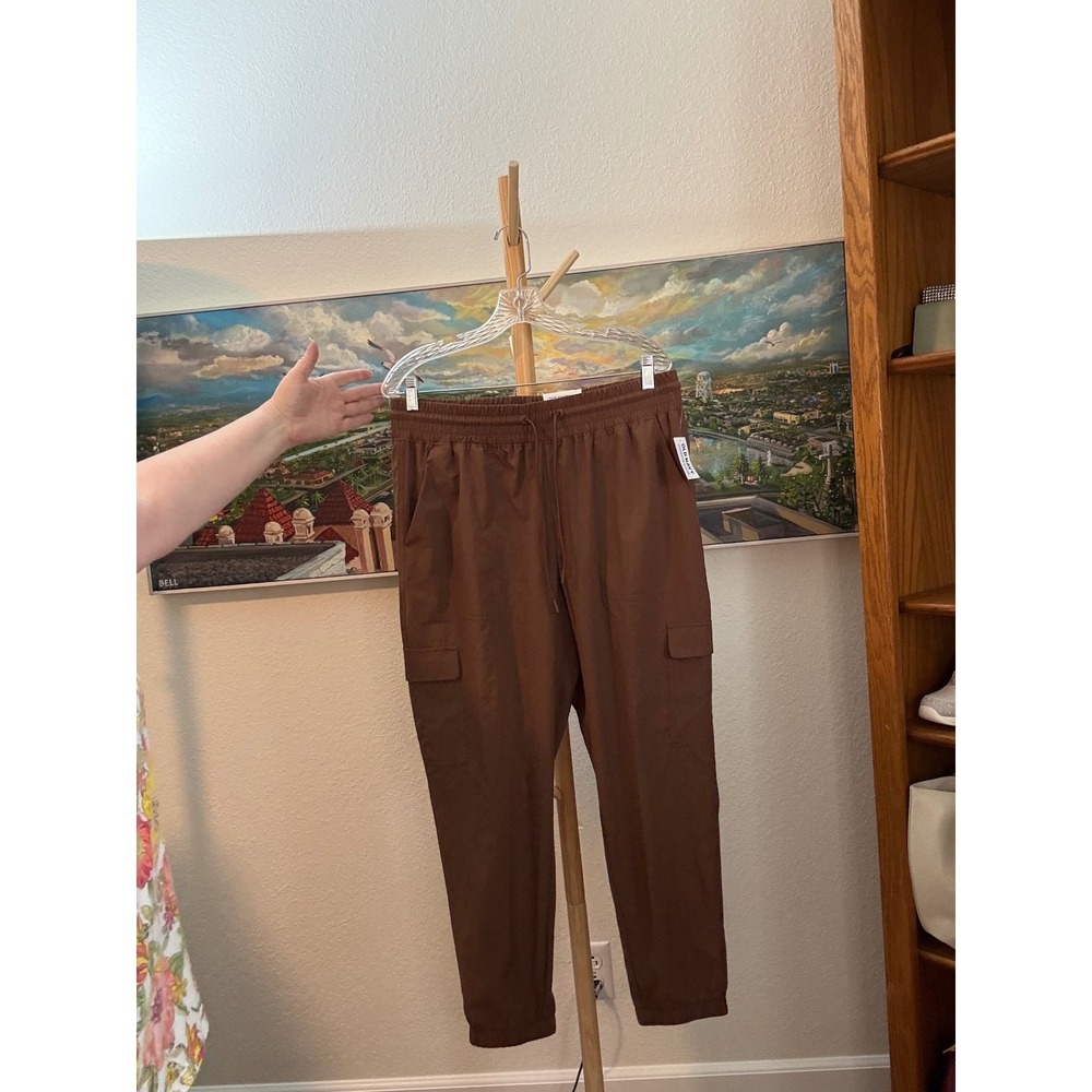 Old Navy Cargo Pants Womens L Brown StretchTech Mid-Rise Ankle